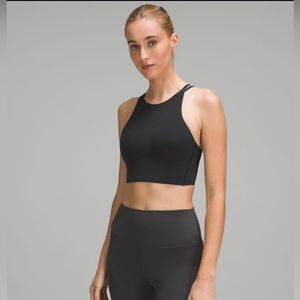 Lululemon Like a Cloud high neck bra light support B/C cup. Black size 6.
